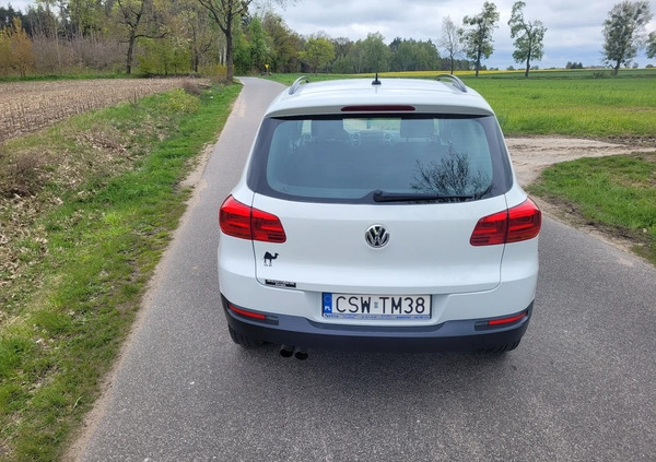 Volkswagen Tiguan cena 49600 przebieg: 195000, rok produkcji 2014 z Świecie małe 466